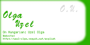 olga uzel business card